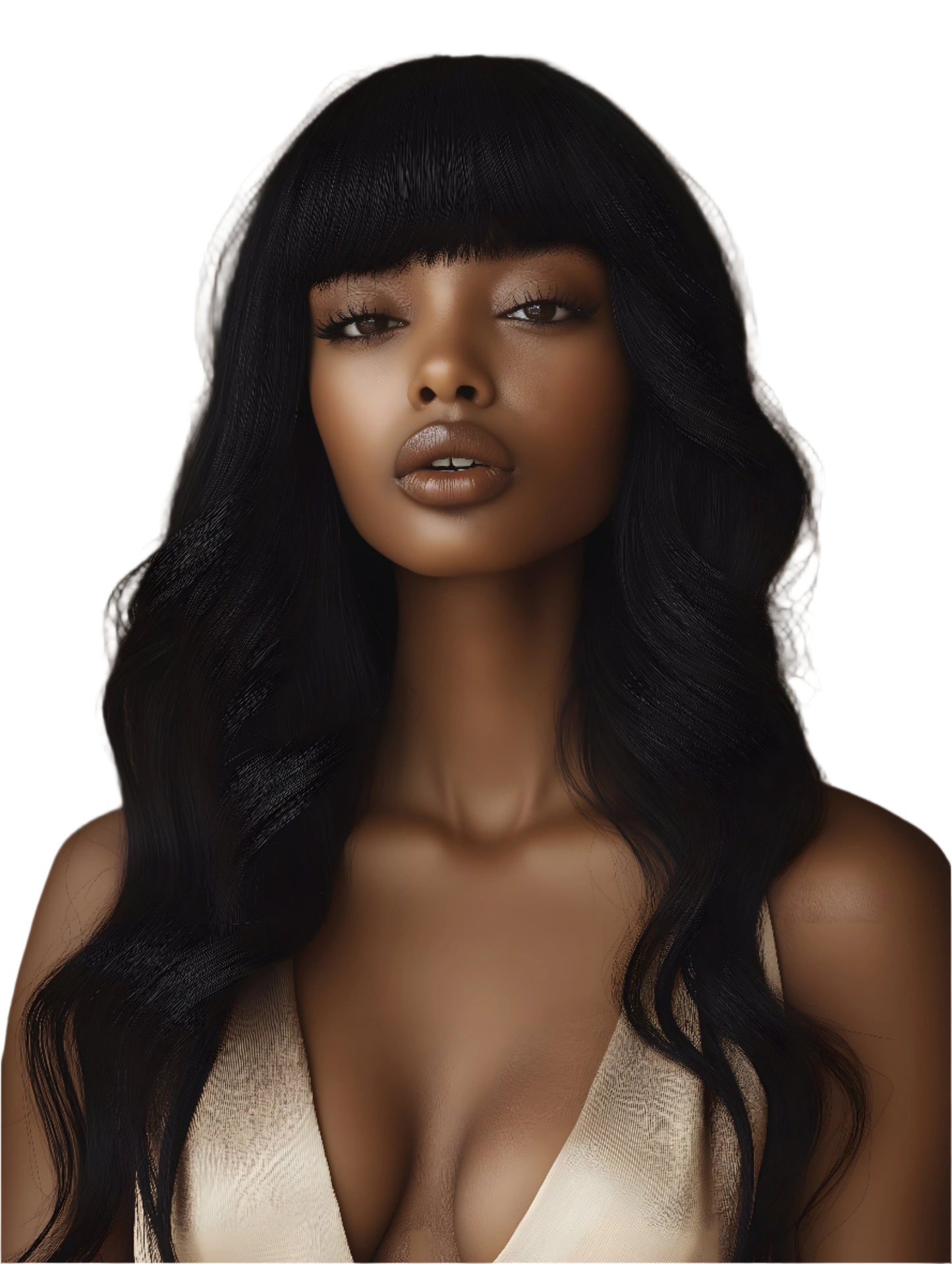 Jet Black Body Wave Human Hair Wigs