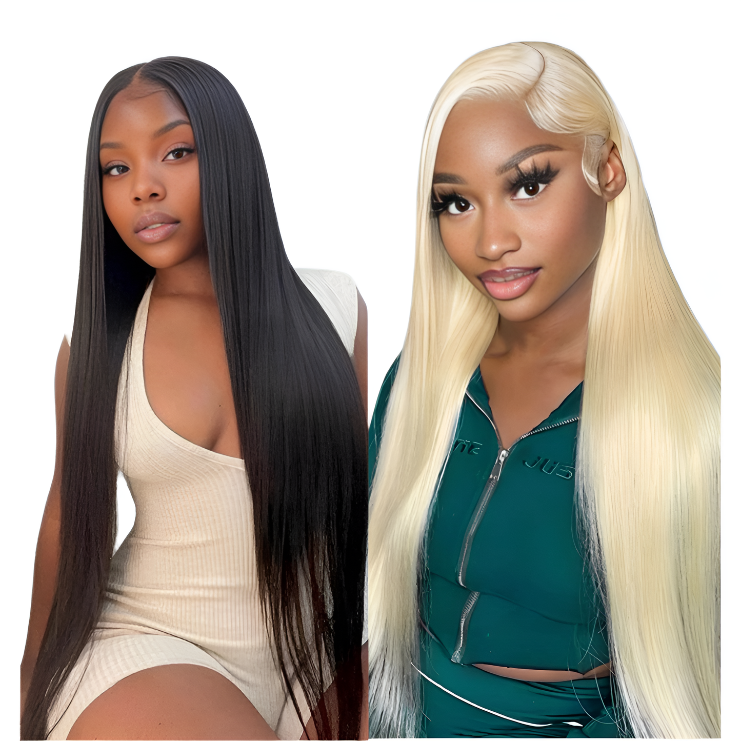 Bone Straight Lace Front Wigs