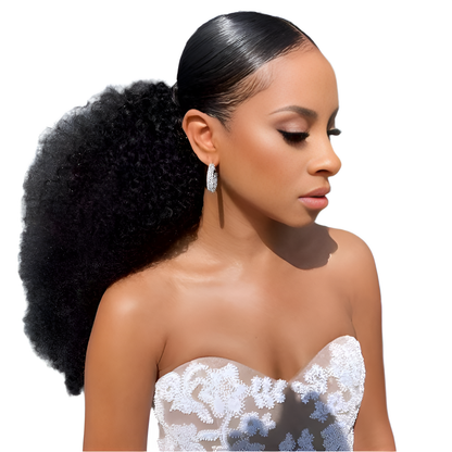 20 Inch Afro Curly Ponytail Extensions