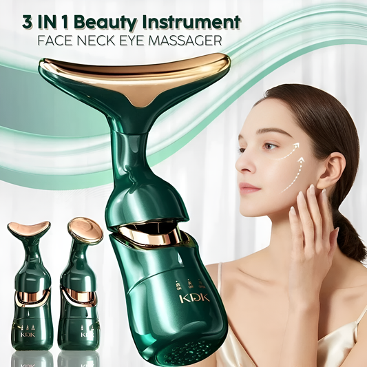 3-in-1 Beauty Instrument -  Face, Neck and Eye Massager
