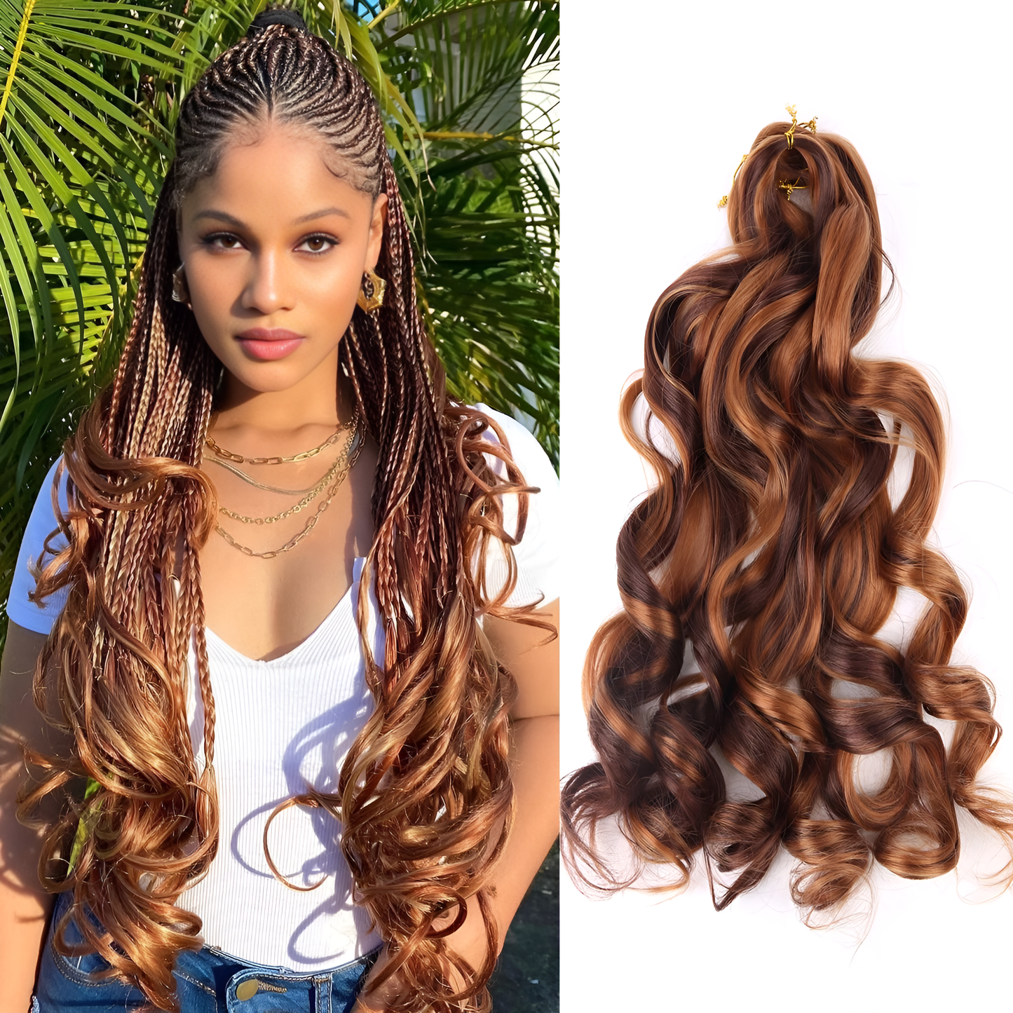 Pre-Stretched French Curl Extensions