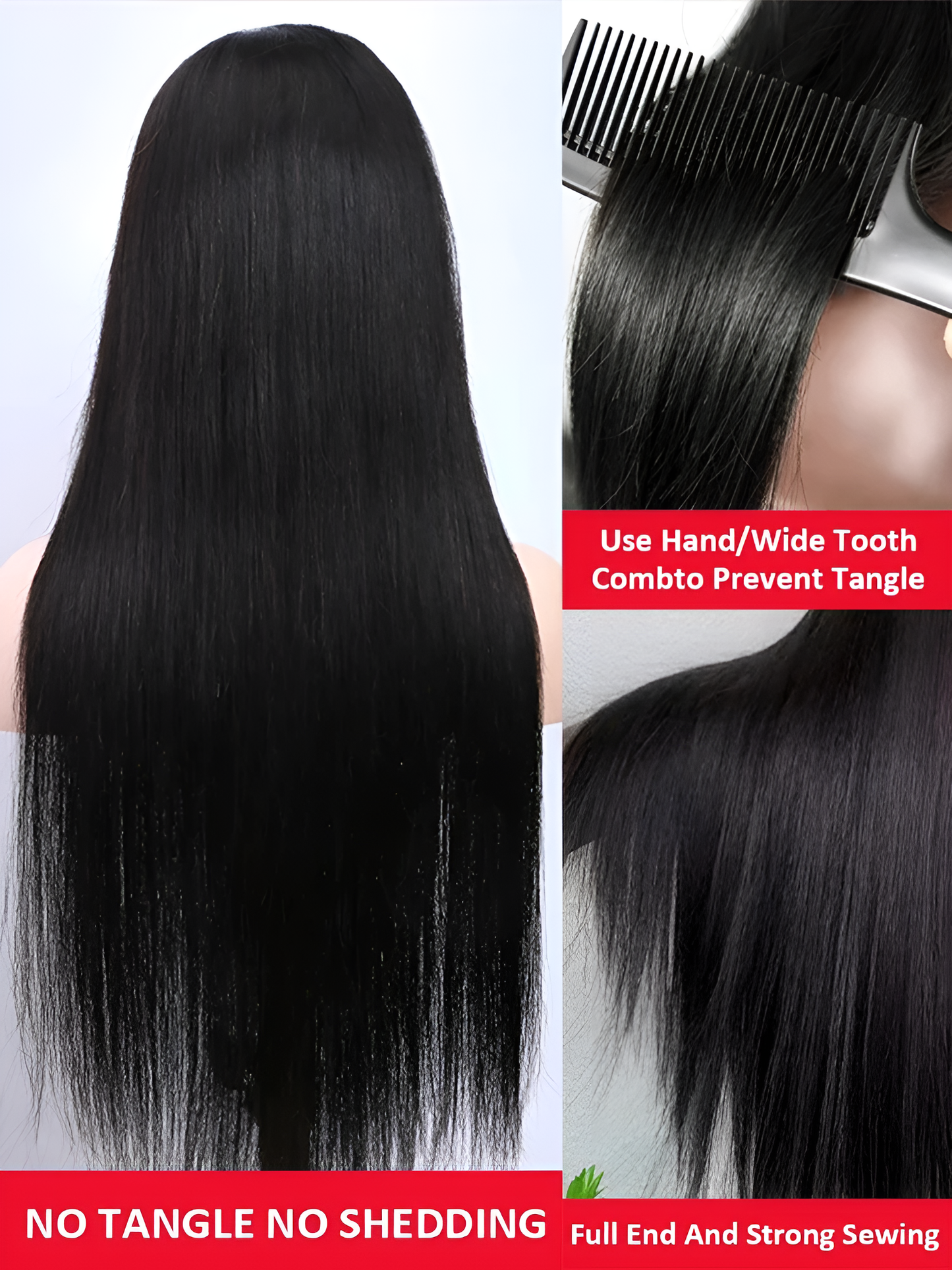 Bone Straight Human Hair Wigs