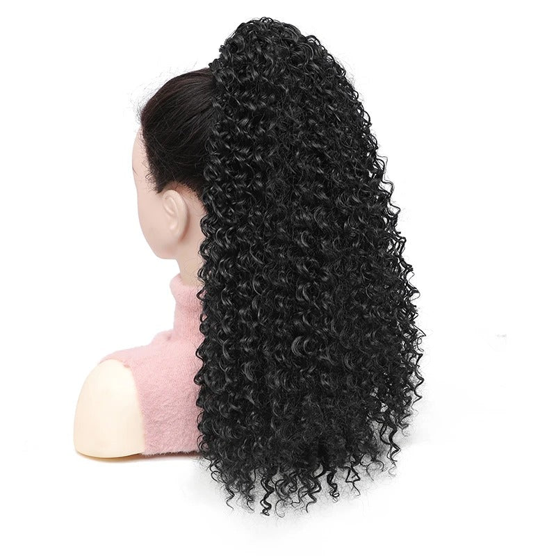 20 Inch Afro Curly Ponytail Extensions