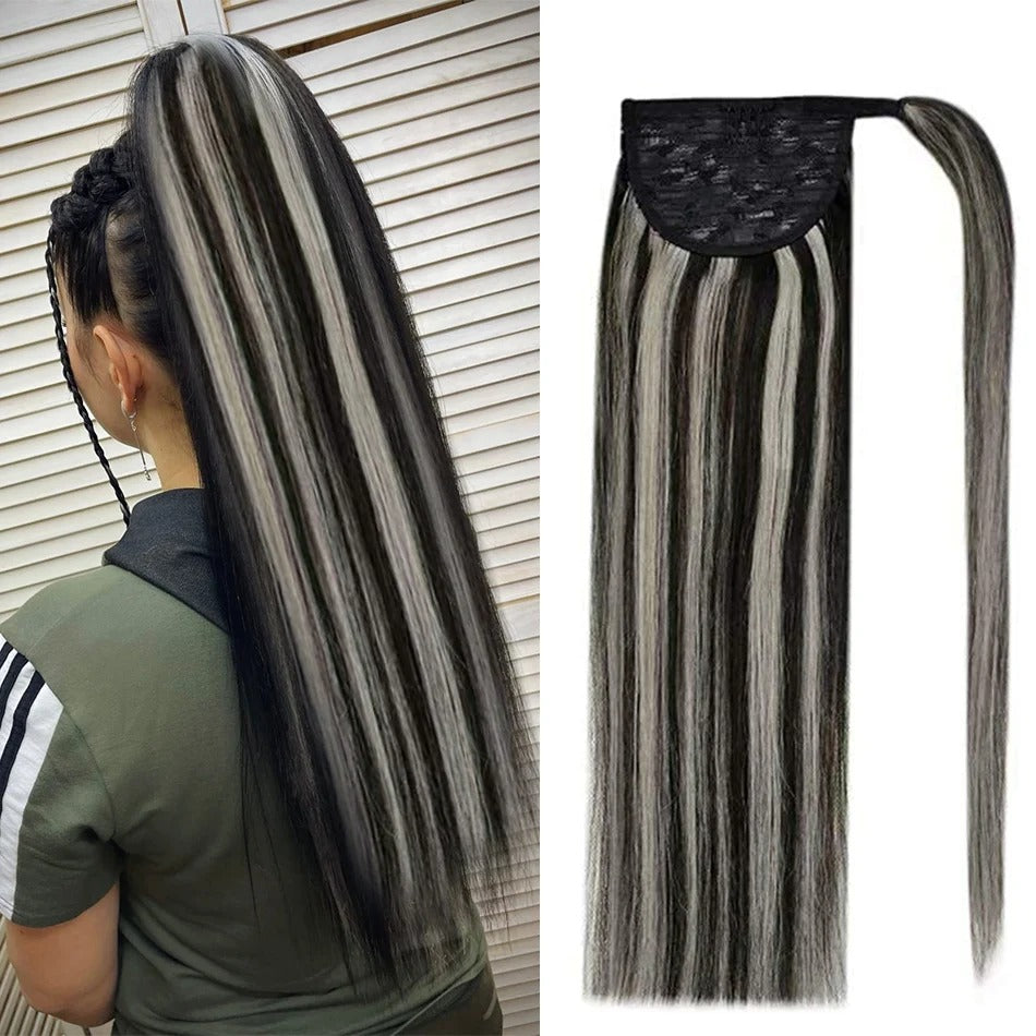 26-30 Inch Virgin Ponytail Extensions