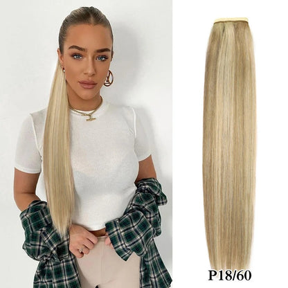 26-30 Inch Virgin Ponytail Extensions