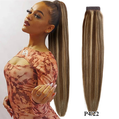 26-30 Inch Virgin Ponytail Extensions