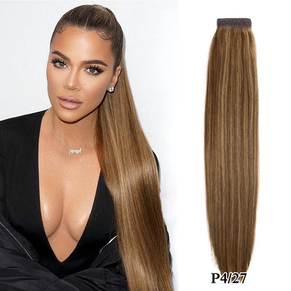 26-30 Inch Virgin Ponytail Extensions