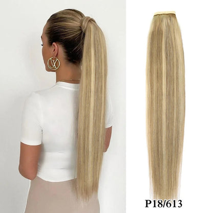 26-30 Inch Virgin Ponytail Extensions