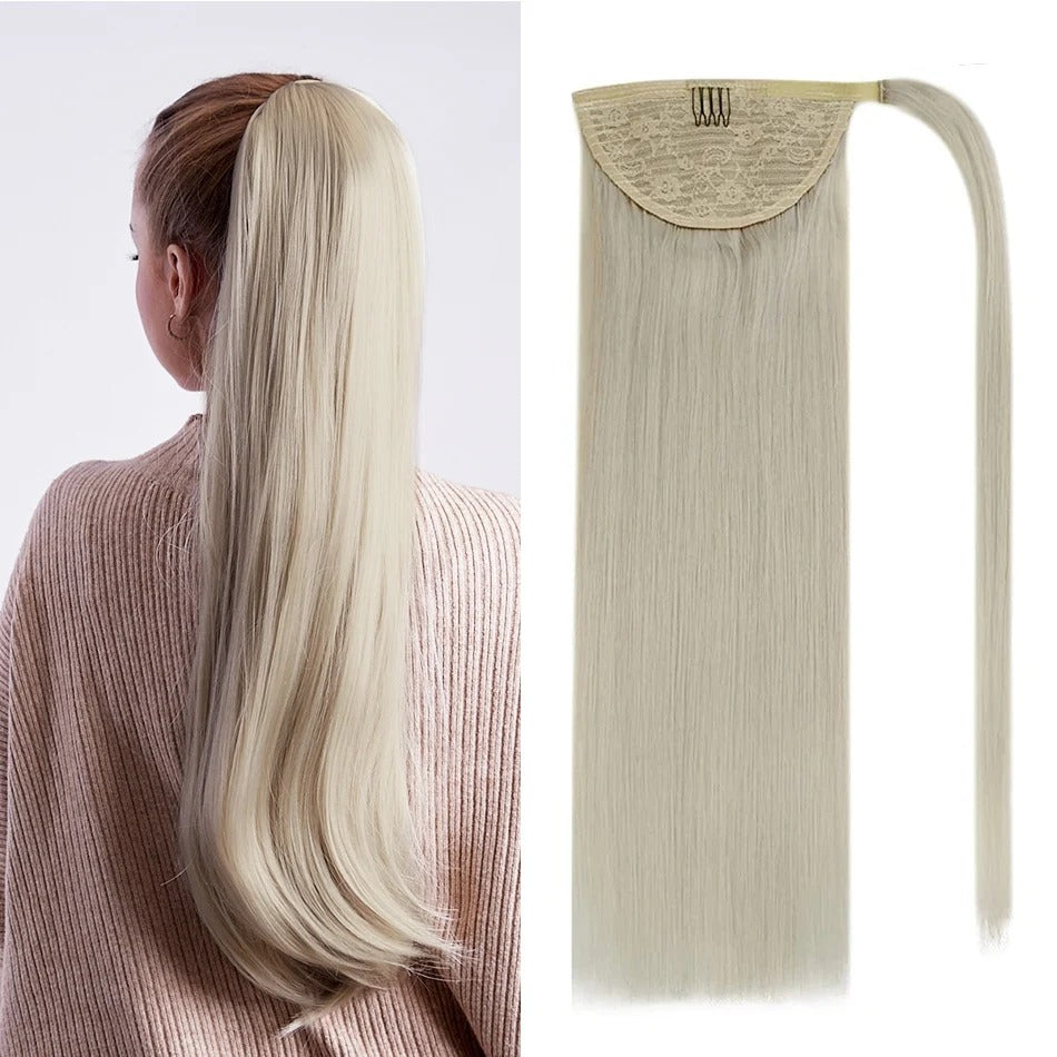 26-30 Inch Virgin Ponytail Extensions