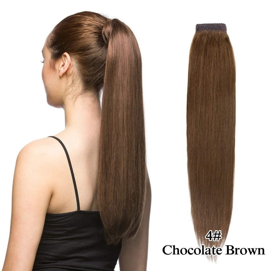 26-30 Inch Virgin Ponytail Extensions