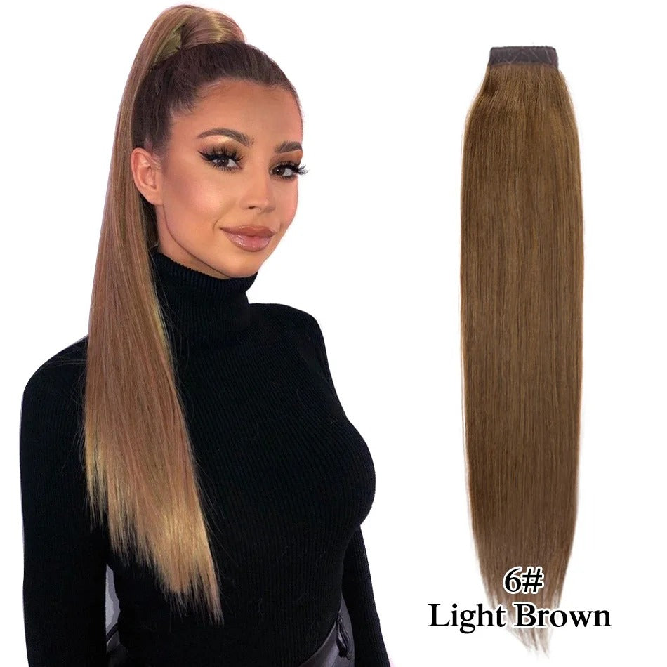 26-30 Inch Virgin Ponytail Extensions