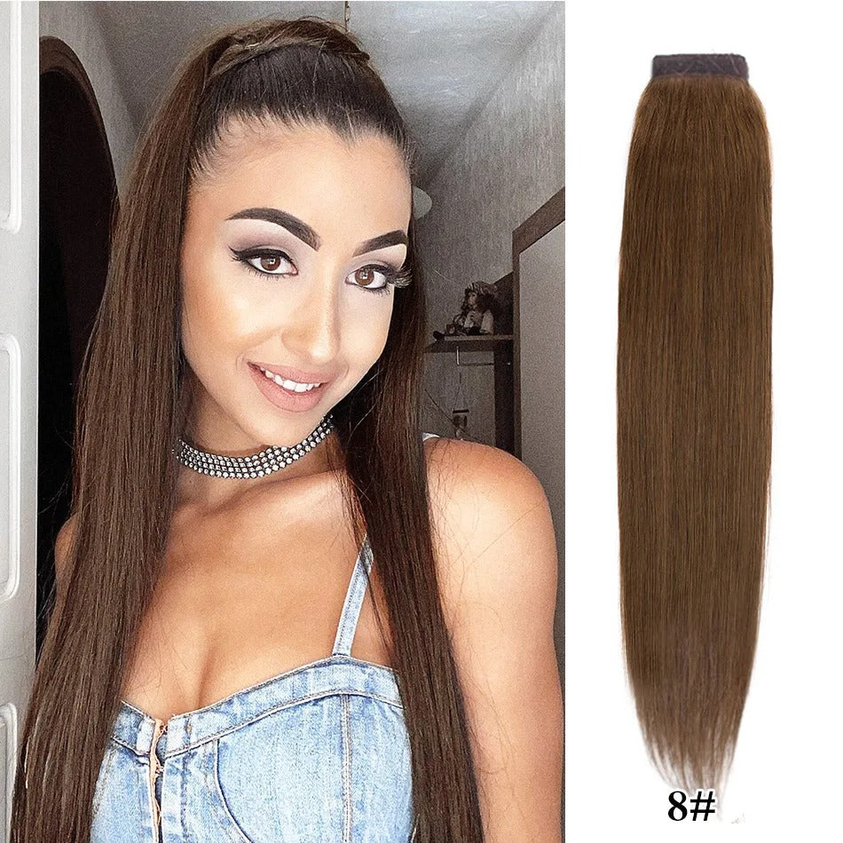 26-30 Inch Virgin Ponytail Extensions